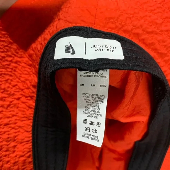 Nike x Stussy Bucket Hat Habanero Red Adult Unisex Size S/M - Picture 5 of 6
